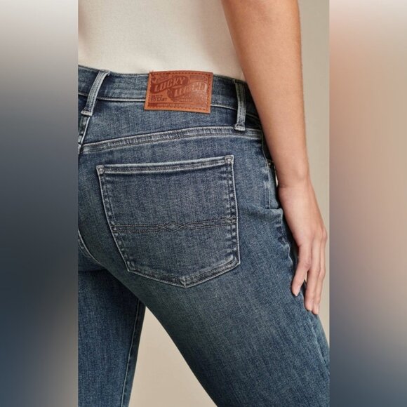 LUCKY BRAND "Luckly Legend" Women's NWOT Studded Sweet Mid Rise Flare | Size 6 - Picture 6 of 16